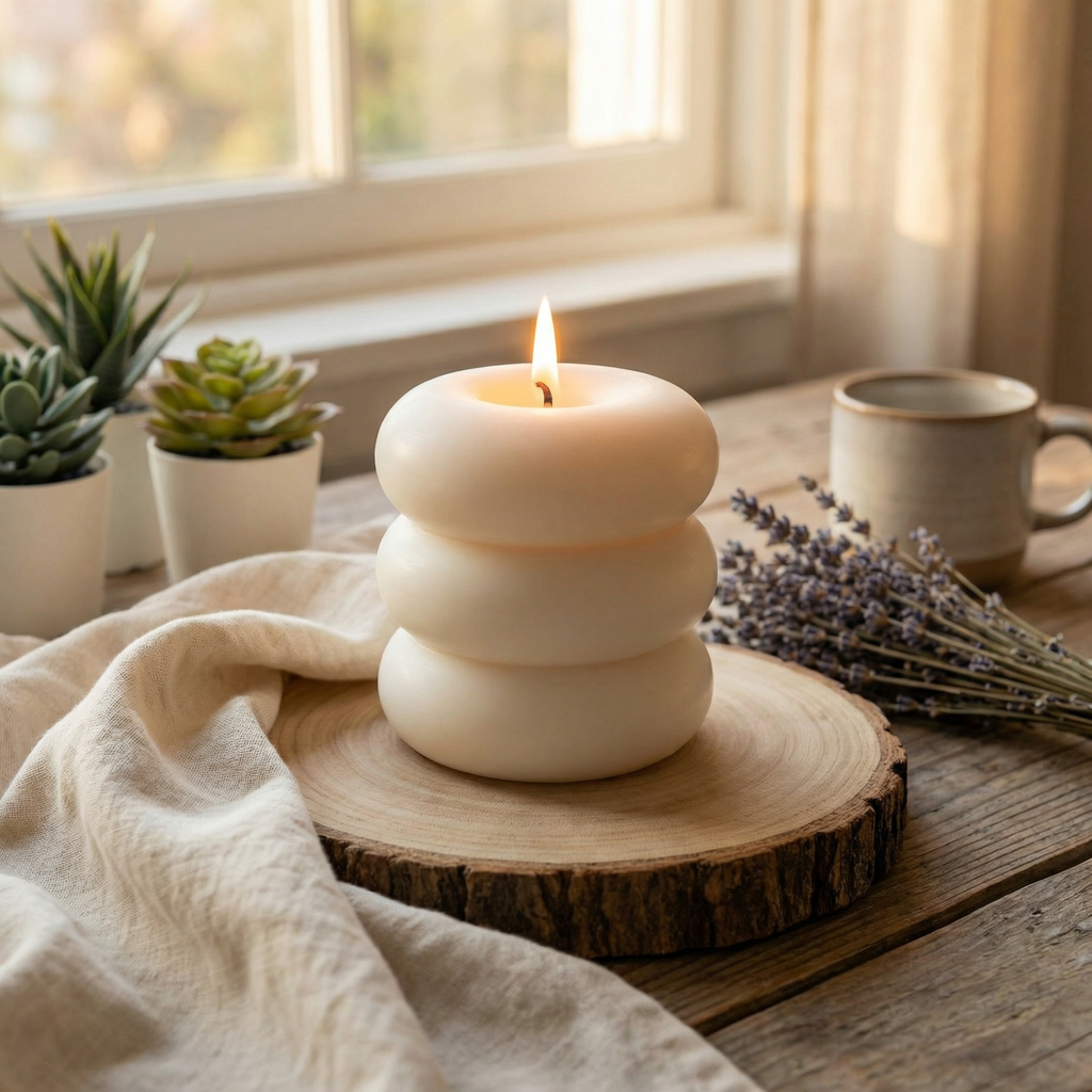 Hilja Pilvi. Ajaton tuoksuton kynttilä rauhallisiin hetkiin.