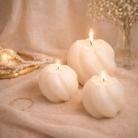 Hilja Henkäys setti 3kpl rapsivaha kynttilä